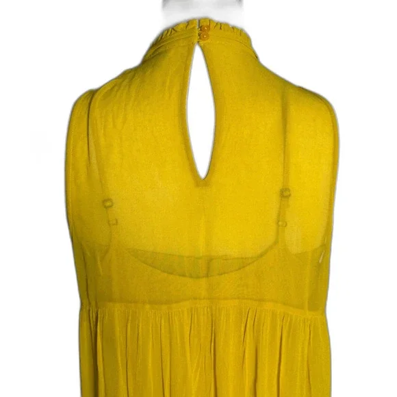 SUNDANCE CATALOG Beaded High Neck Halter Dress Large Indian Inspired Boho Gypsy - Picture 4 of 15